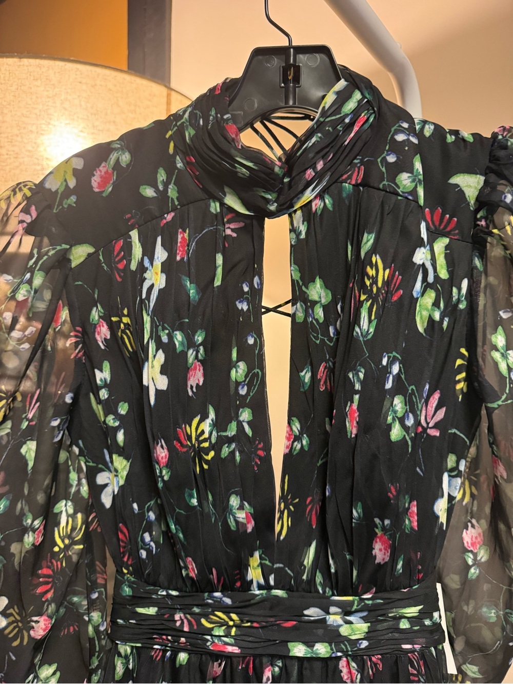 Mac Duggal Chiffon Floral Maxi Dress Gown size 6 NWT - Picture 6 of 10